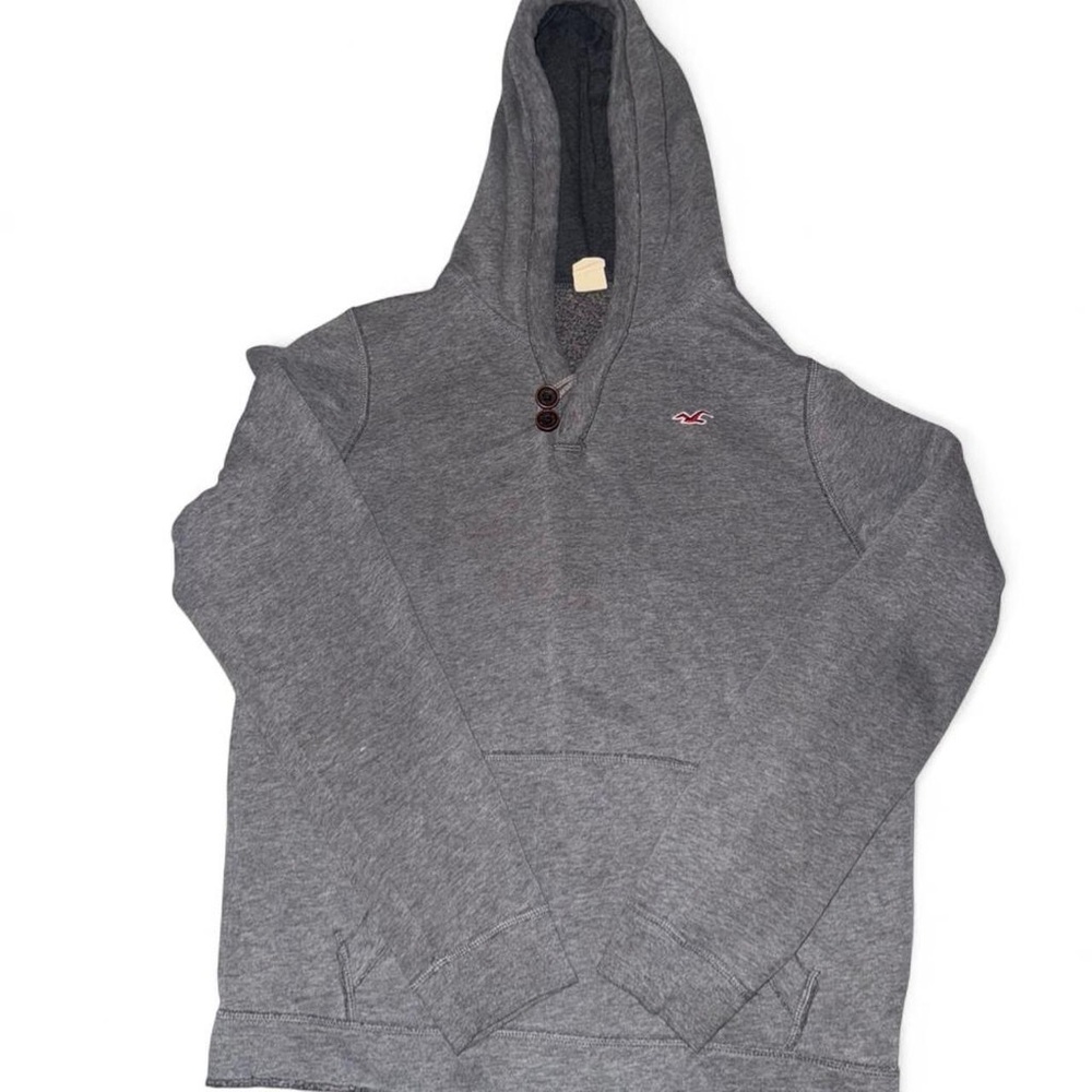 Hollister Charcoal Gray Hoodie Sweater
